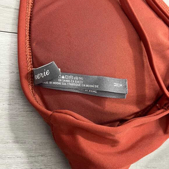 Aerie Knotted Triangle Tie Back Adjustable Straps Padded Bikini Top 2017 Medium - Picture 3 of 7